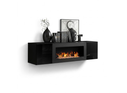 Muebles de salón armario de lujo decoración chimenea diseño armario suspendido