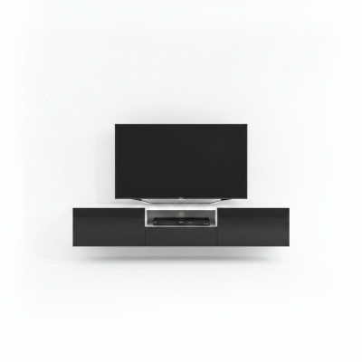 Soporte de TV colgante de diseño lujoso para sala de estar en madera moderna nuevo mobiliario