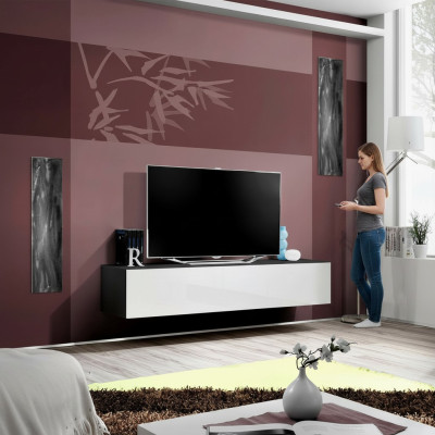 Soporte de TV de diseño rtv salón madera lowboard nuevo muebles lujo moderno