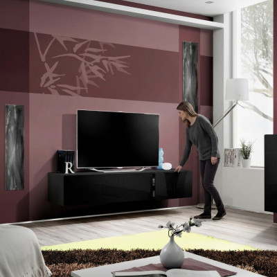 Móvil TV moderno en madera de lujo