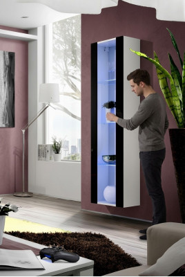 Vitrina suspendida de lujo mobiliario salón diseño moderno estilo nuevo