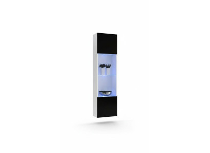 Vitrina de madera suspendida diseño moderno blanco