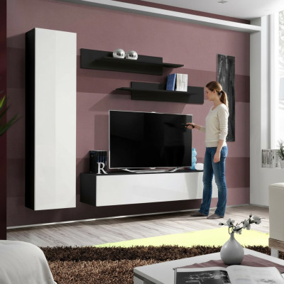 Mueble de salón de lujo de diseño, muebles de salón, armario de pared, estantes, nuevo