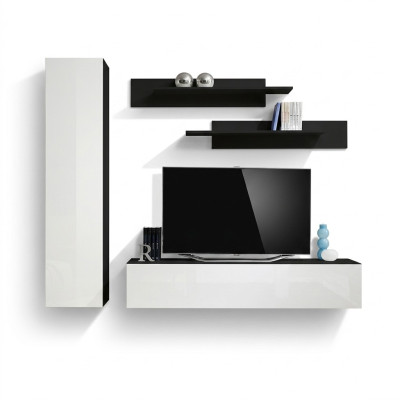 Mueble de salón de lujo de diseño, muebles de salón, armario de pared, estantes, nuevo