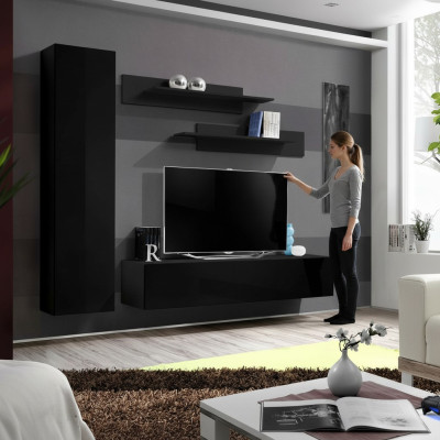 Conjunto de muebles de salón modernos de diseñador de pared completo nuevo.