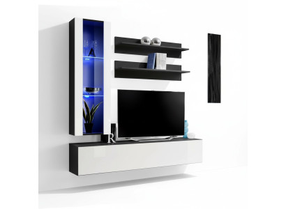 Sala de estar, mueble mural, estantería de pared, armario de TV, vitrina colgante, estante, muebles de madera, nuevo.
