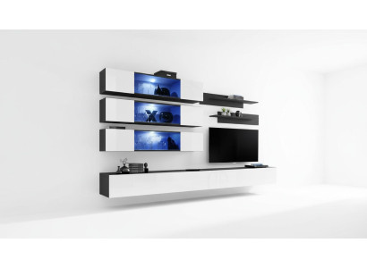 Diseñador conjunto de pared completa muebles de salón cómoda decoración armario de pared