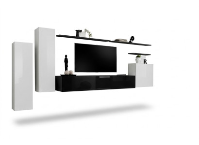 Mueble de pared Gabinete de pared Armario Soporte de TV Aparador Estante Decoración de sala de estar