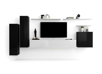 Mueble de pared conjunto de 7 piezas soporte para TV tocador de diseñador de lujo estante de pared de salón nuevo