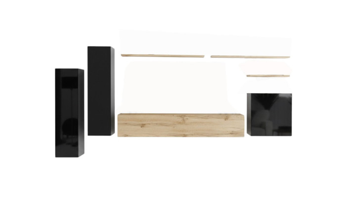 Mueble de pared completo de 7 piezas, conjunto de muebles de lujo para sala de estar, muebles modernos