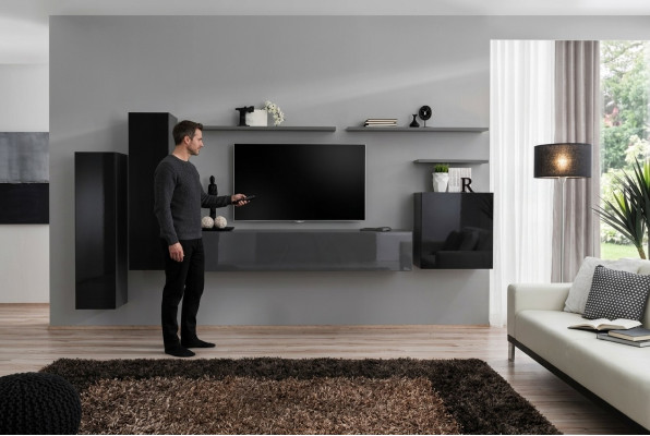 Mueble de salón moderno de lujo diseño de sala de estar armario de pared estante de pared nuevo