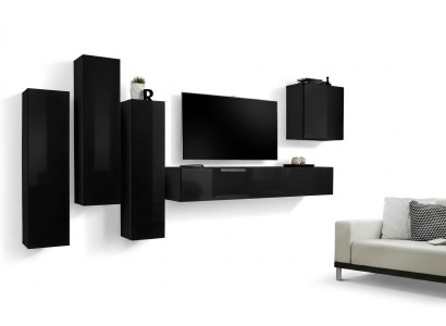 Muebles de salón de 5 piezas. Soporte de TV, armario de pared para el salón, conjunto de muebles, grupo nuevo.