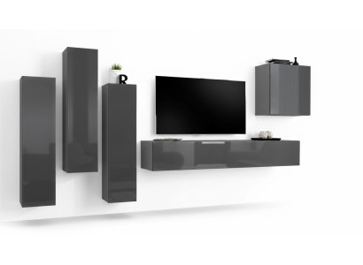 Conjunto de salón moderno, mueble para televisión, conjunto de sala de estar de 5 piezas, soporte para televisión.