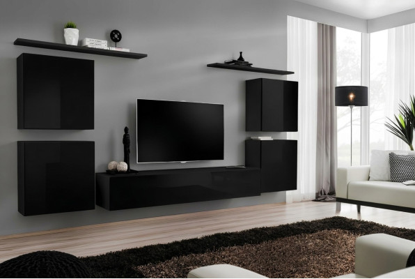 Estantería de pared para sala de estar, pared decorativa, conjunto completo de lujo, armario de pared.