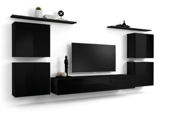 Estantería de pared para sala de estar, pared decorativa, conjunto completo de lujo, armario de pared.