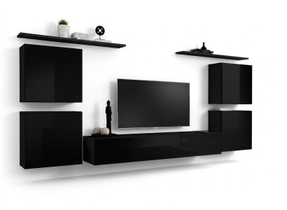Estantería de pared para sala de estar, pared decorativa, conjunto completo de lujo, armario de pared.