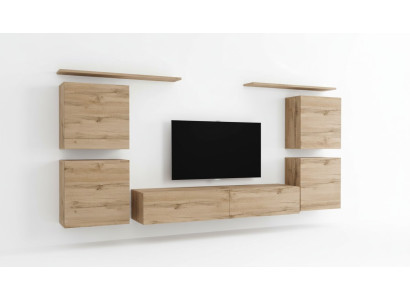 Diseño de estantería de pared de madera para sala de estar, soporte de TV de madera, estanterías de pared, muebles de madera nuevos.
