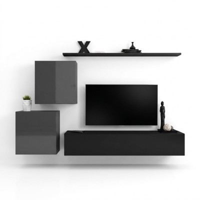 Mueble de pared colgante diseño moderno sala de estar muebles de lujo estanterías de pared.