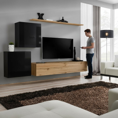Mueble de salón moderno nuevo Sideboard marrón, diseño de muebles de salón de madera.