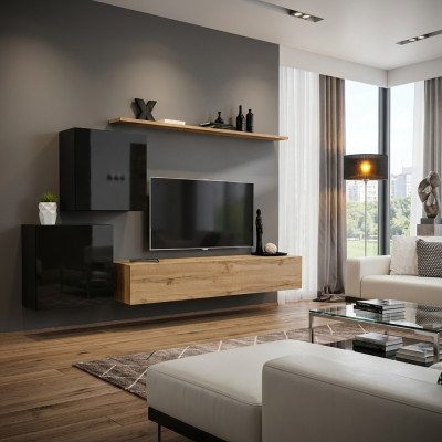 Mueble de salón moderno nuevo Sideboard marrón, diseño de muebles de salón de madera.