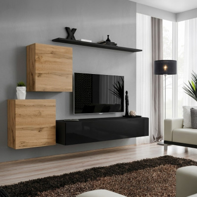 Mueble de salón de diseñador Estantes de pared de muebles de salón de lujo Soporte de TV de moda Buffet Moderno