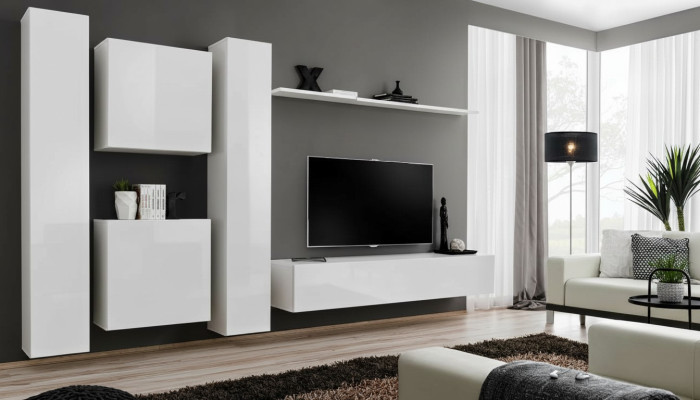 Conjunto de pared para salón mueble de pared diseñador estilo moderno aparador soporte de TV nuevo