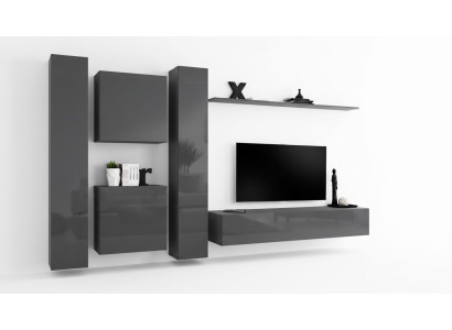 Mueble de salón de diseño gris muebles de lujo para la sala mueble completo de aparador