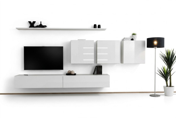 Muebles de salón blancos aparador estilo diseñador moderno muebles de madera decoración nuevo.