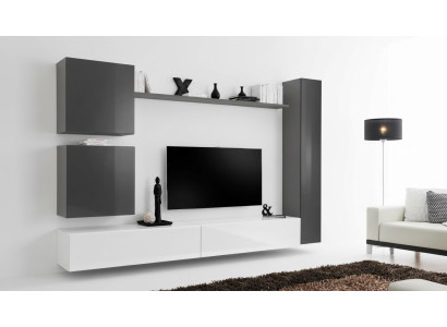 Gabinete de pared gris muebles de madera Gabinete moderno Aparador Gabinete de pared Nuevo