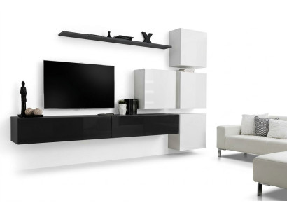 Diseño de salón mueble aparador 2 armario de pared rtv Mueble bajo 7 pzas. Set Mobiliario