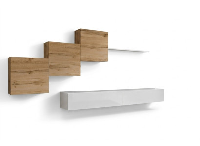 Conjunto de lujo de 6 piezas para sala de estar, decoración, conjunto de estantes de pared, muebles de sala de estar de diseñador.