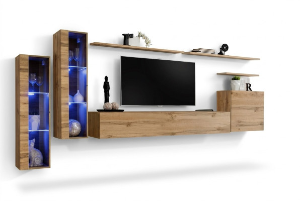 Juego de muebles para sala de estar conjunto 7 piezas muebles de lujo armario de pared estante de pared.