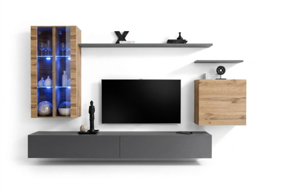 Diseño de muebles armario de pared conjunto de sala de estar mueble de TV muebles de madera aparador