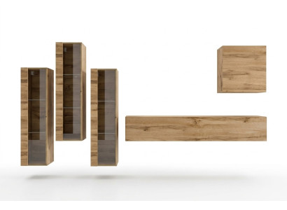Muebles de salón en alto brillo conjunto de pared para TV estilo de lujo diseñador