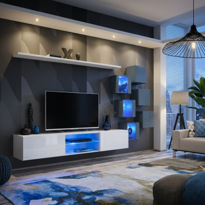 Muebles de lujo de madera Aparador Estante de TV Estantería Armario de pared