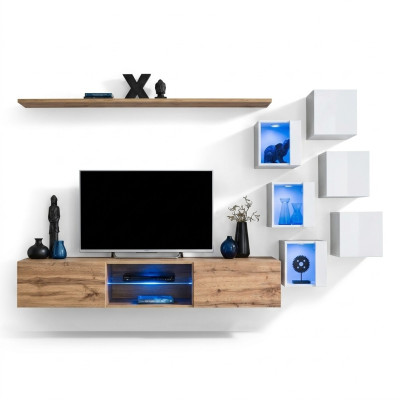 Muebles de salón aparador muebles de madera conjunto de lujo mobiliario completo armario de pared