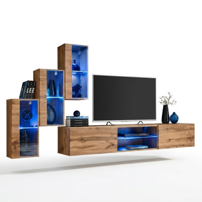 Conjunto de muebles para pared moderno, diseñador, set de 4 piezas, estantes de pared, mobiliario nuevo.