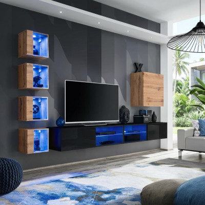 Mueble de diseño moderno para la sala de estar, conjunto de lujo para amueblar una pared nuevo.