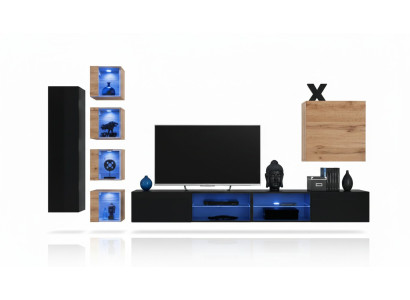 Mueble de diseño moderno para la sala de estar, conjunto de lujo para amueblar una pared nuevo.