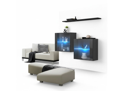Mueble de salón de diseño, armario de pared, estantería de pared, set de lujo de muebles de salón.