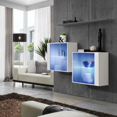 Mueble de pared Armario Diseño moderno Armarios Muebles de salón Estantería de pared
