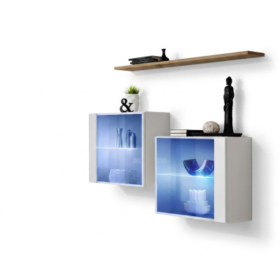 Lujo Conjunto de muebles de pared de salón de muebles de madera contemporáneos