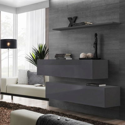 Moderno conjunto de pared para sala de estar, lujo de diseñador, juego completo de 3 piezas de muebles para sala de estar.