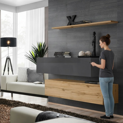 Modern Set Sideboard Diseño de mobiliario Exclusivo Salón de lujo Conjunto de 3 piezas
