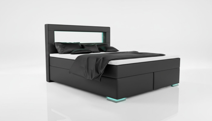 Dormitorio Cama Textil Lujo Acolchado Mobiliario 180x200 Muebles Cama Doble Nuevo