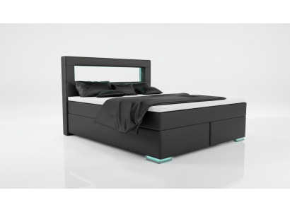 Dormitorio Cama Textil Lujo Acolchado Mobiliario 180x200 Muebles Cama Doble Nuevo