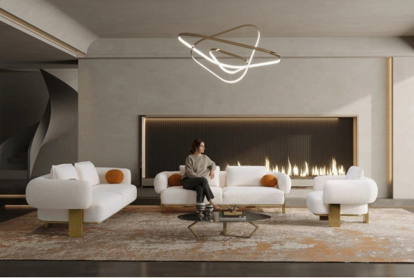 Sofá conjunto sala de estar completo Sofás diseño moderno de lujo sillón nuevo.