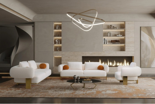 Sofá conjunto sala de estar completo Sofás diseño moderno de lujo sillón nuevo.