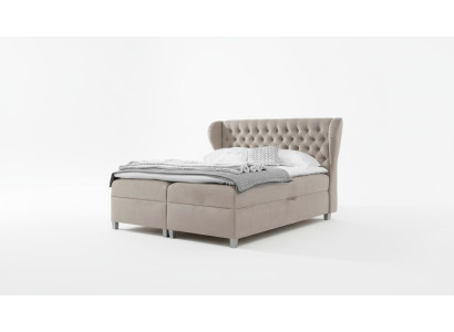 Lujo cama doble Chesterfield dormitorio decoración cama tapizada Muebles modernos