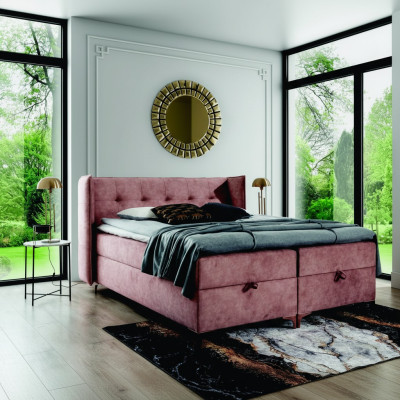 Dormitorio Muebles Cama Boxspring Cama 160x200 cm Diseño Moderno Decoración